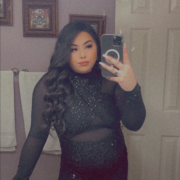 SEQUIN MINI DRESS - Picture 2 of 2